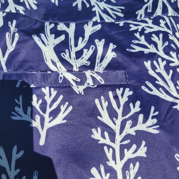 Top It Off Women's Blue White Printed Stretch Mini Skirt Size Small NWT - Picture 4 of 11